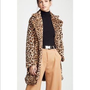 I.Am.Gia Faux Fur Cheetah Coat, M
